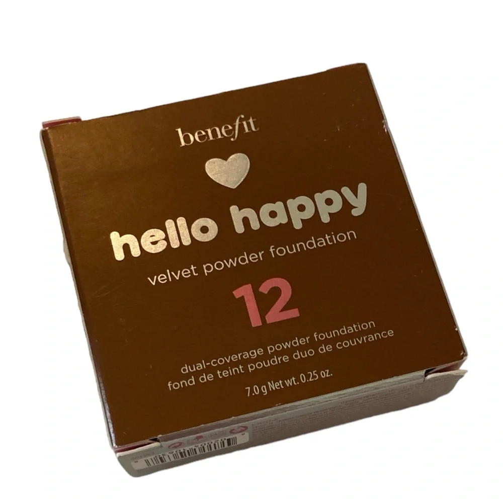 💎 Benefit Cosmetics Hello Happy Velvet Powder Foundation Shade 12 Full-Size
